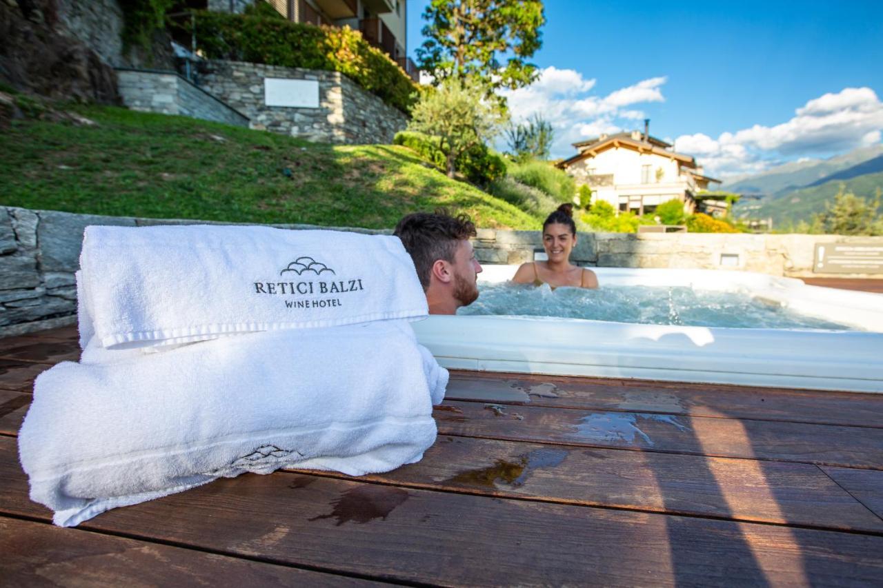 Wine Hotel Retici Balzi Poggiridenti Екстер'єр фото